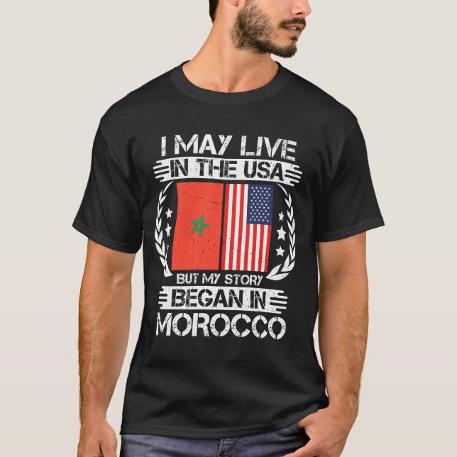 Meine Geschichte begann in Marokko T-Shirt (Vorderseite)