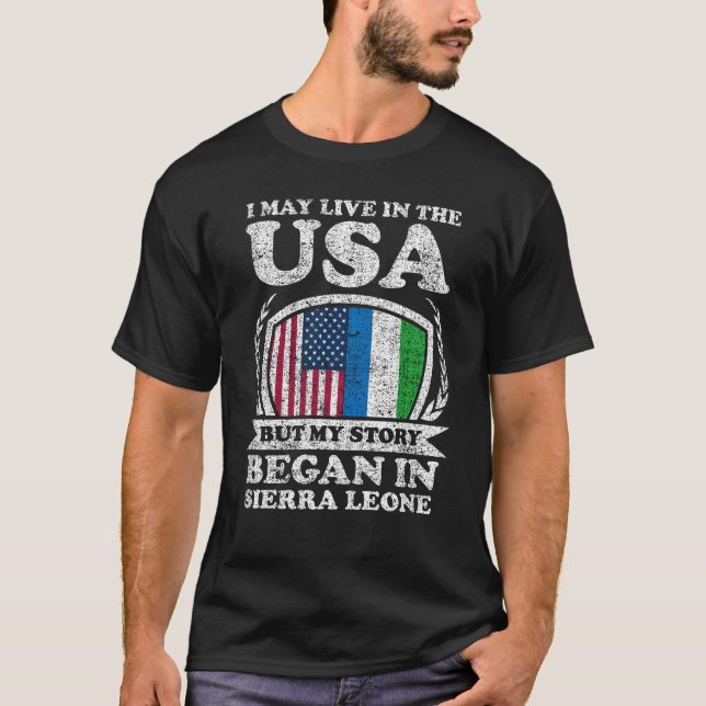 Meine Geschichte begann in Sierra Leone T-Shirt (Vorderseite)