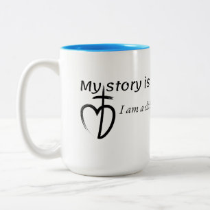 Meine Geschichte ist einfach Zweifarbige Tasse