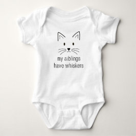 Meine Geschwister haben Whiskers, Schwangerschafts Baby Strampler