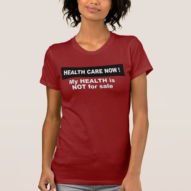 Meine Gesundheit ist nicht für Verkauf T-Shirt (Vorderseite)