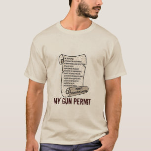 Meine Gewehr-Erlaubnis ist die US-Konstitution T-Shirt
