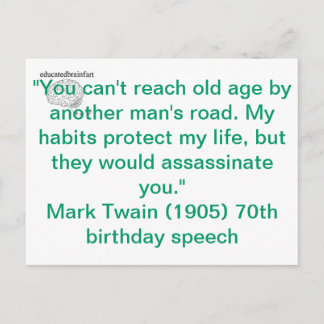 Meine Gewohnheiten Postkarte