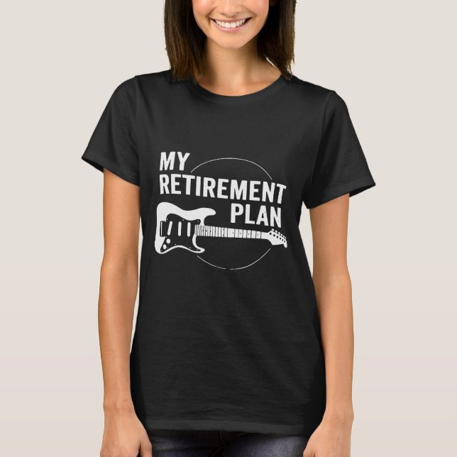 Meine Gitarrenmusiker im Rentenplan T-Shirt (Vorderseite)
