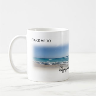 Meine glückliche Platzstrand-Tasse Kaffeetasse