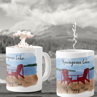Meine glückliche Position anpassen Jumbo-Tasse