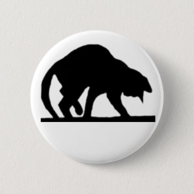 Meine glückliche schwarze Katze Button (Vorderseite)