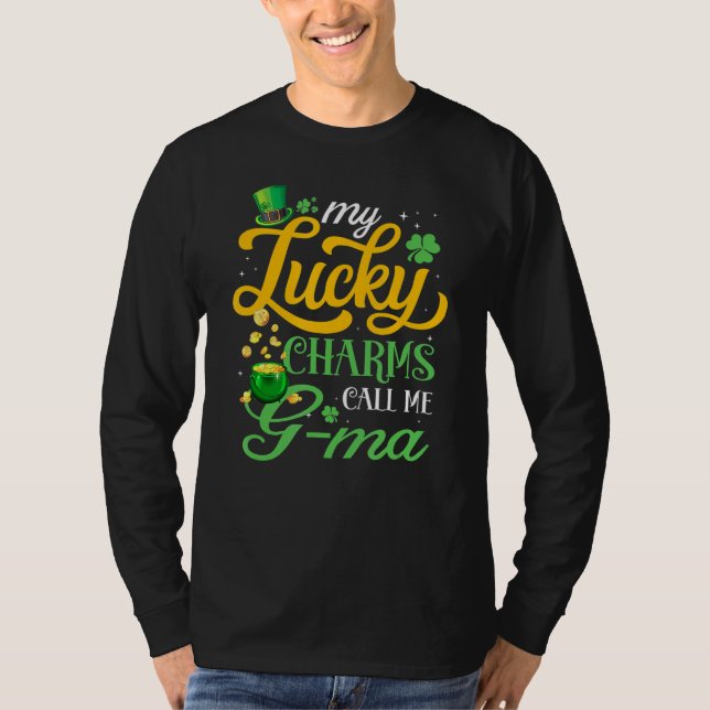 Meine glücklichen Charme nennen mich G Ma Happy St T-Shirt (Vorderseite)