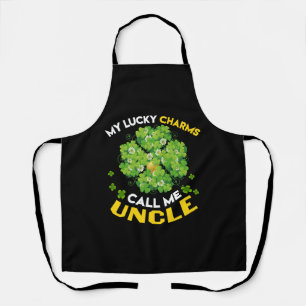 Meine Glücksbringer nennen mich Onkel Patricks Day Schürze