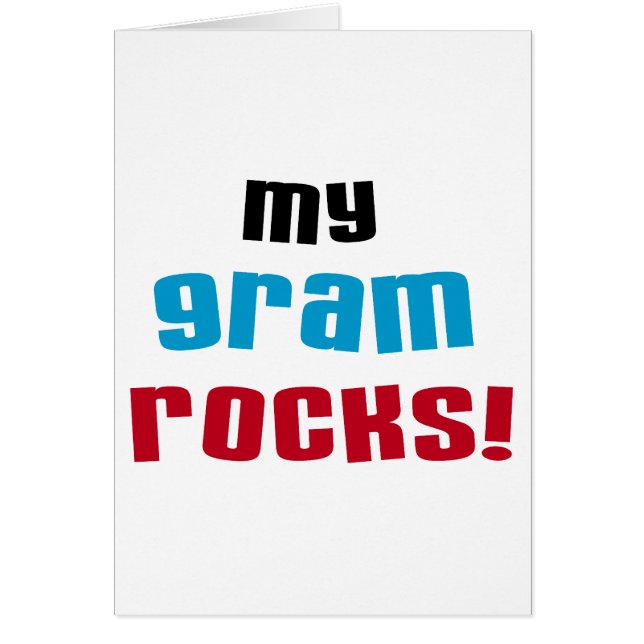 Meine Gram Rocks T - Shirt und Geschenke (Vorne)
