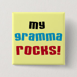 Meine Gramma Rocks T - Shirt und Geschenke Button