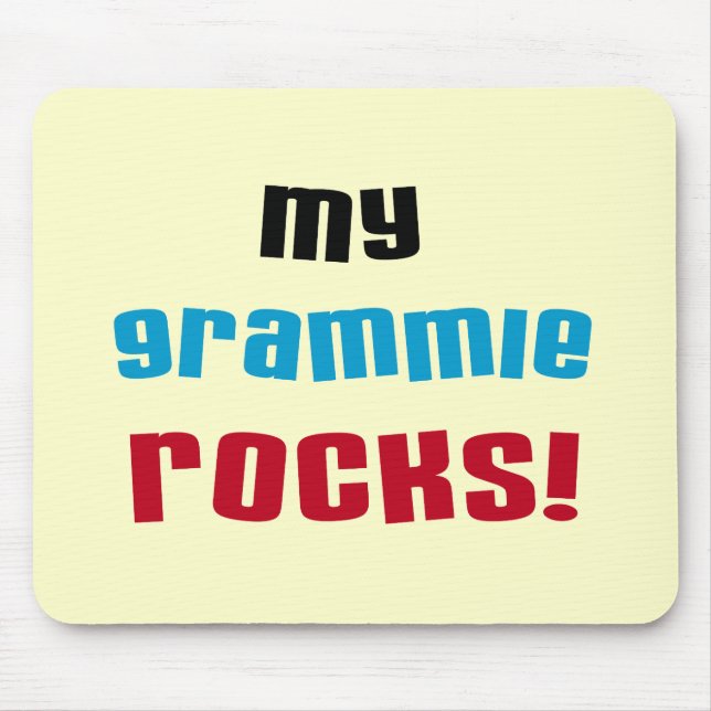Meine Grammie Rocks T Shirts und Geschenke Mousepad (Vorne)