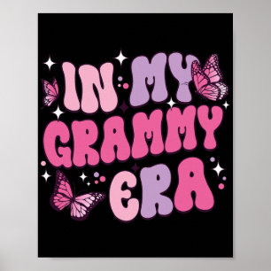 Meine Grammy Era Funny Butterfly Groovy Retro Mütt Poster