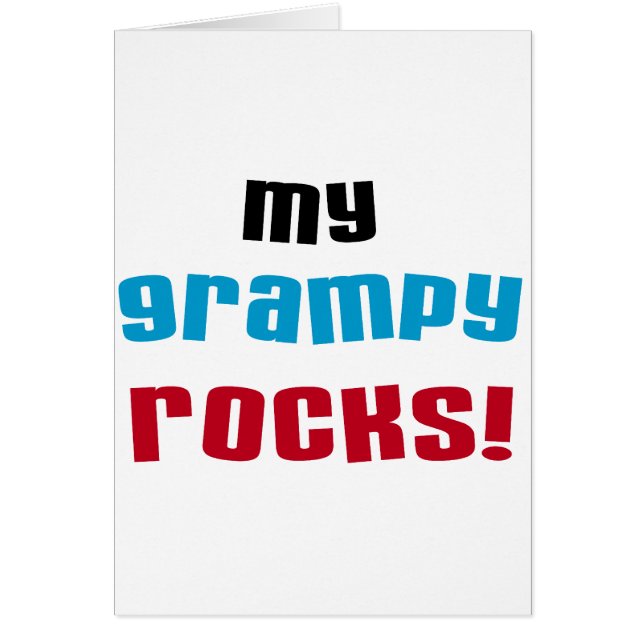 Meine Grampy Rocks T Shirts und Geschenke (Vorne)