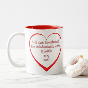 Meine Grandbabys sind meine Favoriten Zweifarbige Tasse
