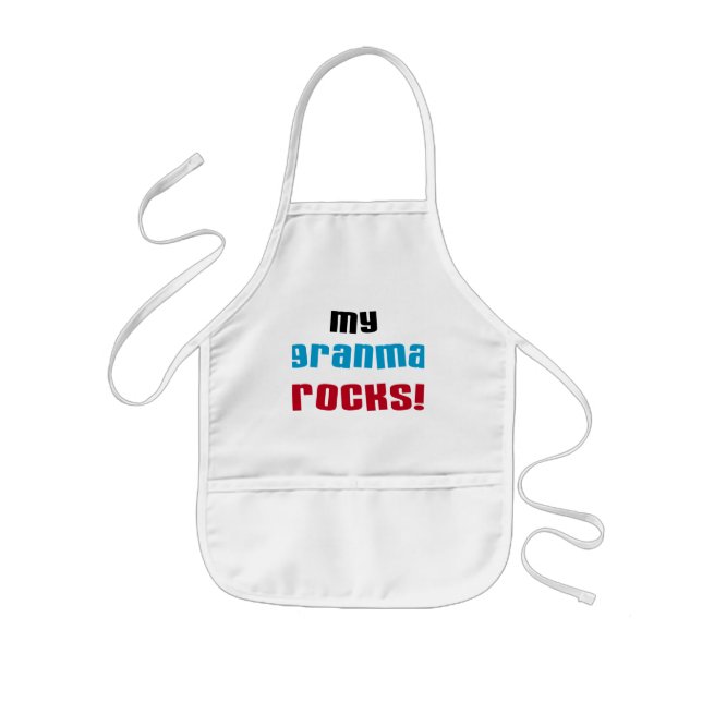 Meine Granma Rocks T Shirts und Geschenke Kinderschürze (Vorne)