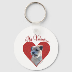 Meine Grenzübergangssprache Terrier Valentine Schlüsselanhänger