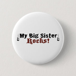 Meine große Schwester-Felsen Button