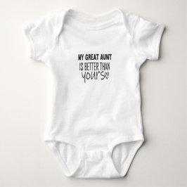 Meine große Tante ist besser als deine, Neugeboren Baby Strampler