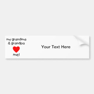 meine Großmutter- u. Großvater-Liebe ich Autoaufkleber
