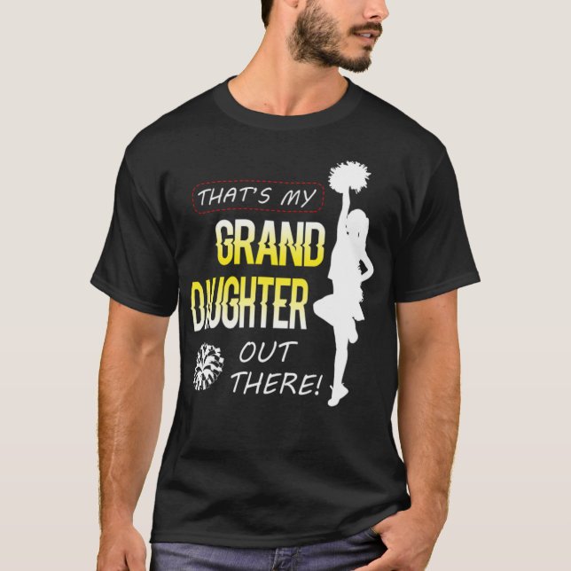 Meine Großtochter Cheerleader Opa Körper lustig T-Shirt (Vorderseite)