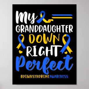 Meine Großtochter nach unten Perfect-Down-Syndrom Poster