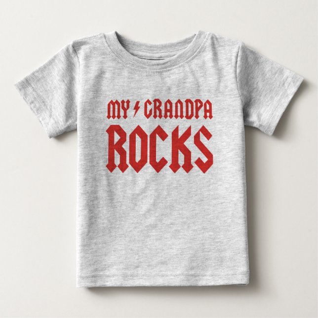 Meine Großvater-Felsen Baby T-shirt (Vorderseite)