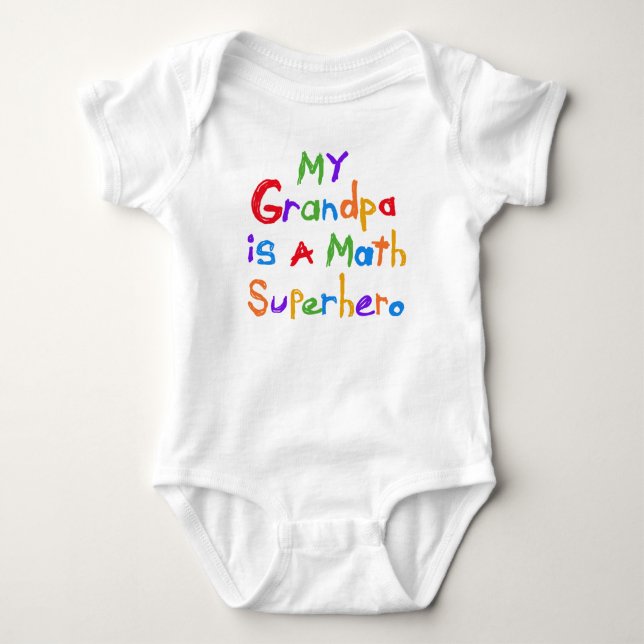 Meine Großvater-Mathesuperhero-T - Shirts und (Vorderseite)
