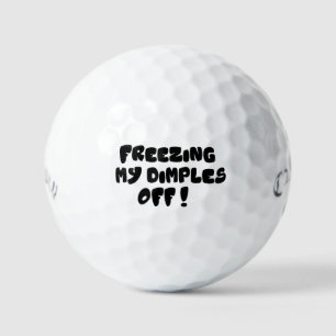 Meine Grübchen erfrieren lassen - Lustige Golfbäll Golfball