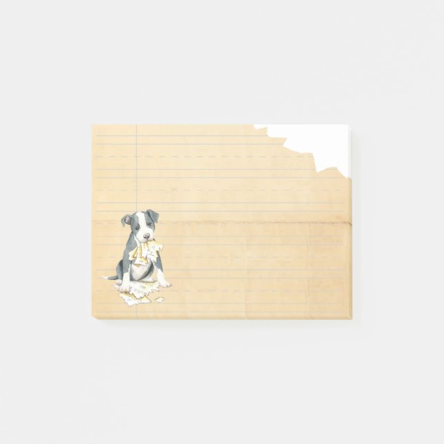 Meine Grube Stier aß meine Hausaufgaben Post-it Klebezettel (Vorderseite)
