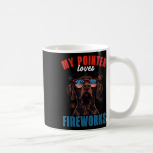 Meine GSP Lieben Feuerwerk 4. Juli Patriotic Dog L Kaffeetasse