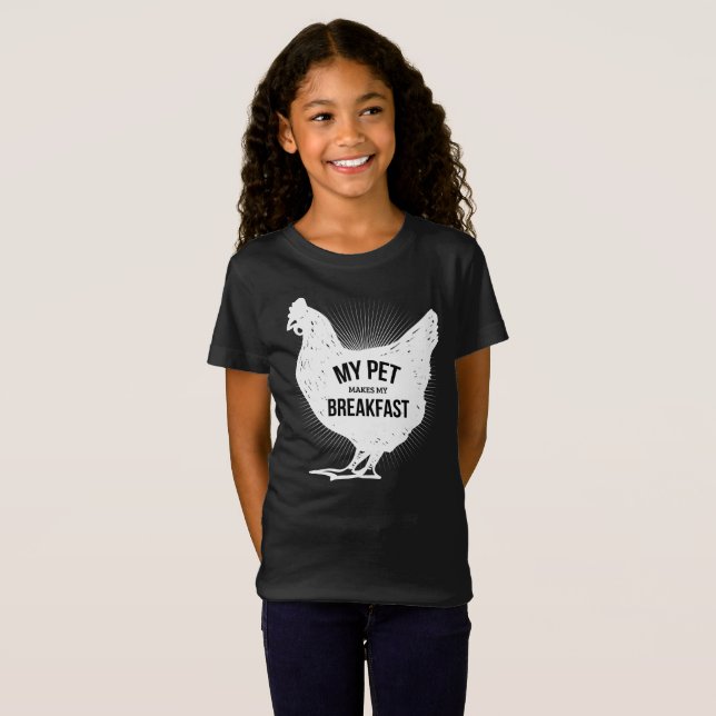 Meine Haustiere lassen mich frühstücken lustiges T-Shirt (Vorne ganz)