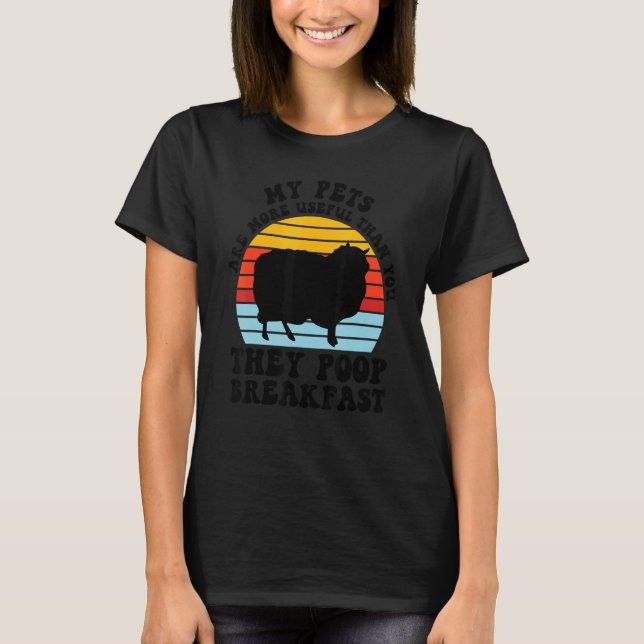 Meine Haustiere sind nützlicher als Gekackt Zuchtt T-Shirt (Vorderseite)