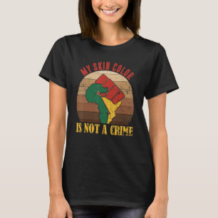 Meine Hautfarbe ist kein Verbrechen, das auf schwa T-Shirt