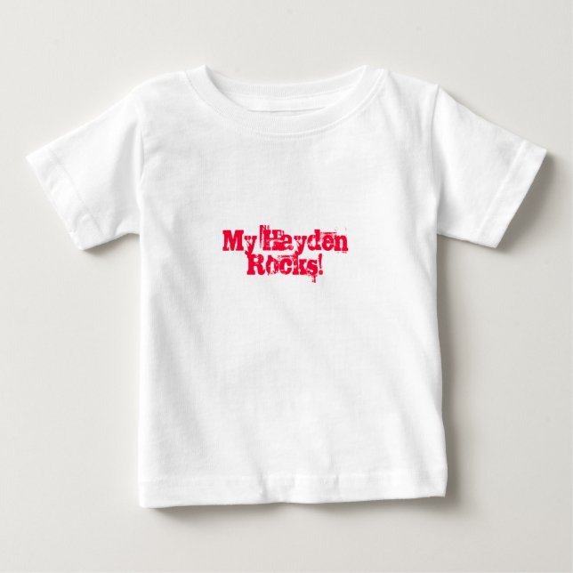 Meine Hayden Rocks! Baby T-shirt (Vorderseite)