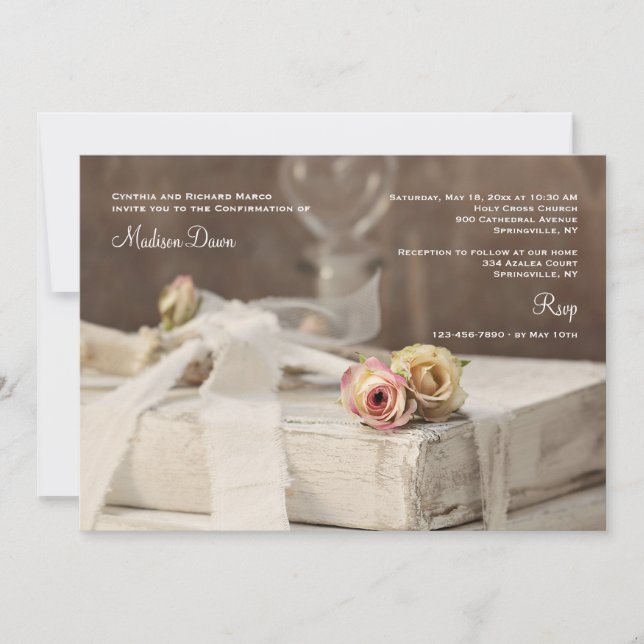 Meine heilige Bibeleinladung Einladung (Vorderseite)