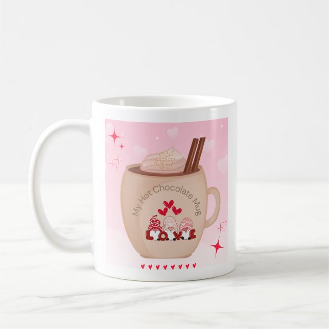Meine heiße Schokolade-Tasse Kaffeetasse (Links)