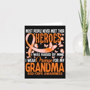 Meine Helden trage ich Orange für meine Oma Rsd Cr Karte