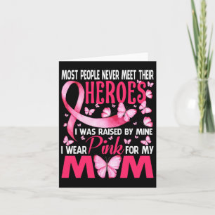 Meine Helden tragen Rosa für meine Mama Brustkrebs Karte