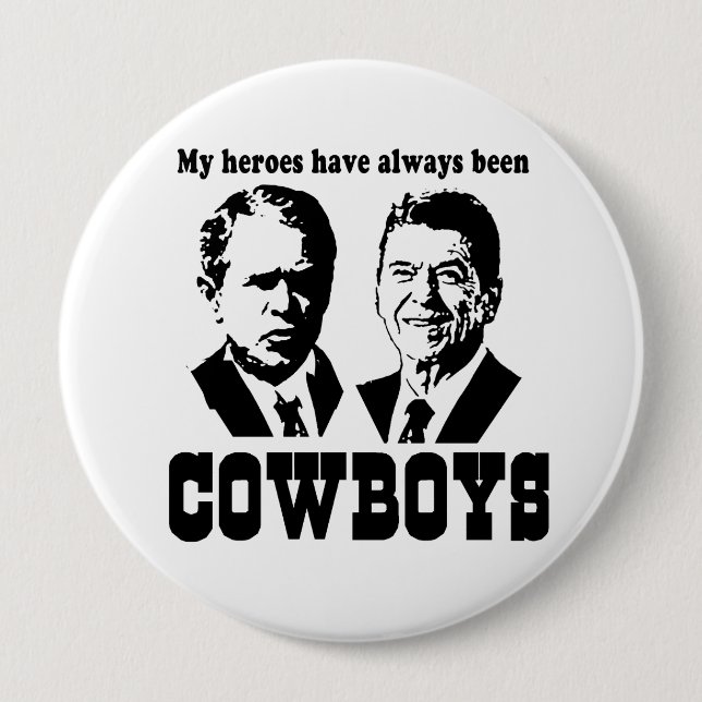 Meine Helden waren schon immer Cowboys Button (Vorderseite)
