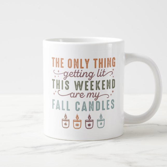 Meine Herbstkerzen bekommen Jumbo-Tasse (Rechts)