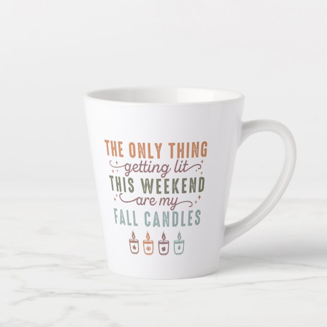 Meine Herbstkerzen bekommen Milchtasse (Rechts)