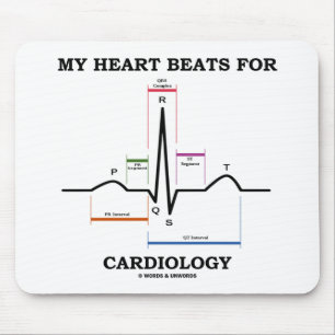 Meine Herz-Schläge für Kardiologie Mousepad