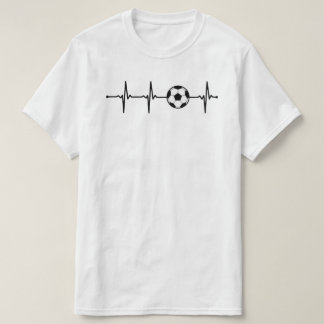 Meine Herzschläge für Fußball | Football Ball ECG T-Shirt