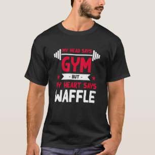 Meine Herzschwächen Waffeln Workout Spaß Gym Panca T-Shirt