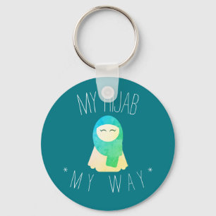 meine hijab-grüne Schlüsselanhänger-Muschelfrau Schlüsselanhänger