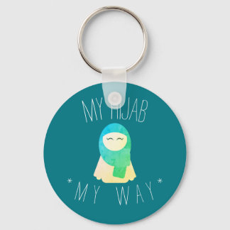 meine hijab-grüne Schlüsselanhänger-Muschelfrau Schlüsselanhänger