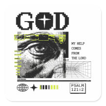 Meine Hilfe kommt vom Herrn Psalm 121:2 Retrowave