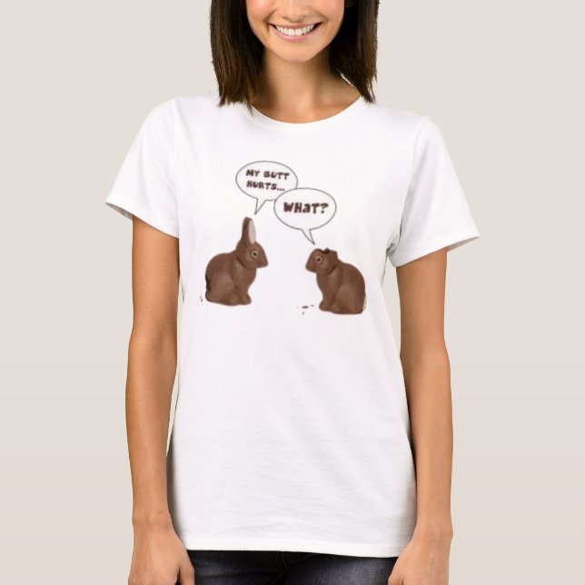 Meine HinternHurts - was? Lustiger Osterhasen-T - T-Shirt (Vorderseite)