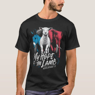 Meine Hoffnung liegt im Lamm Esel Elefant T-Shirt